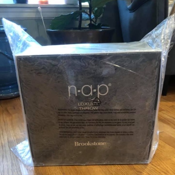 Mongolian Fur Brookstone Charcoal Throw Blanket - Picture 5 of 5